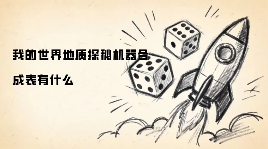 我的世界地质探秘机器合成表有哪些
