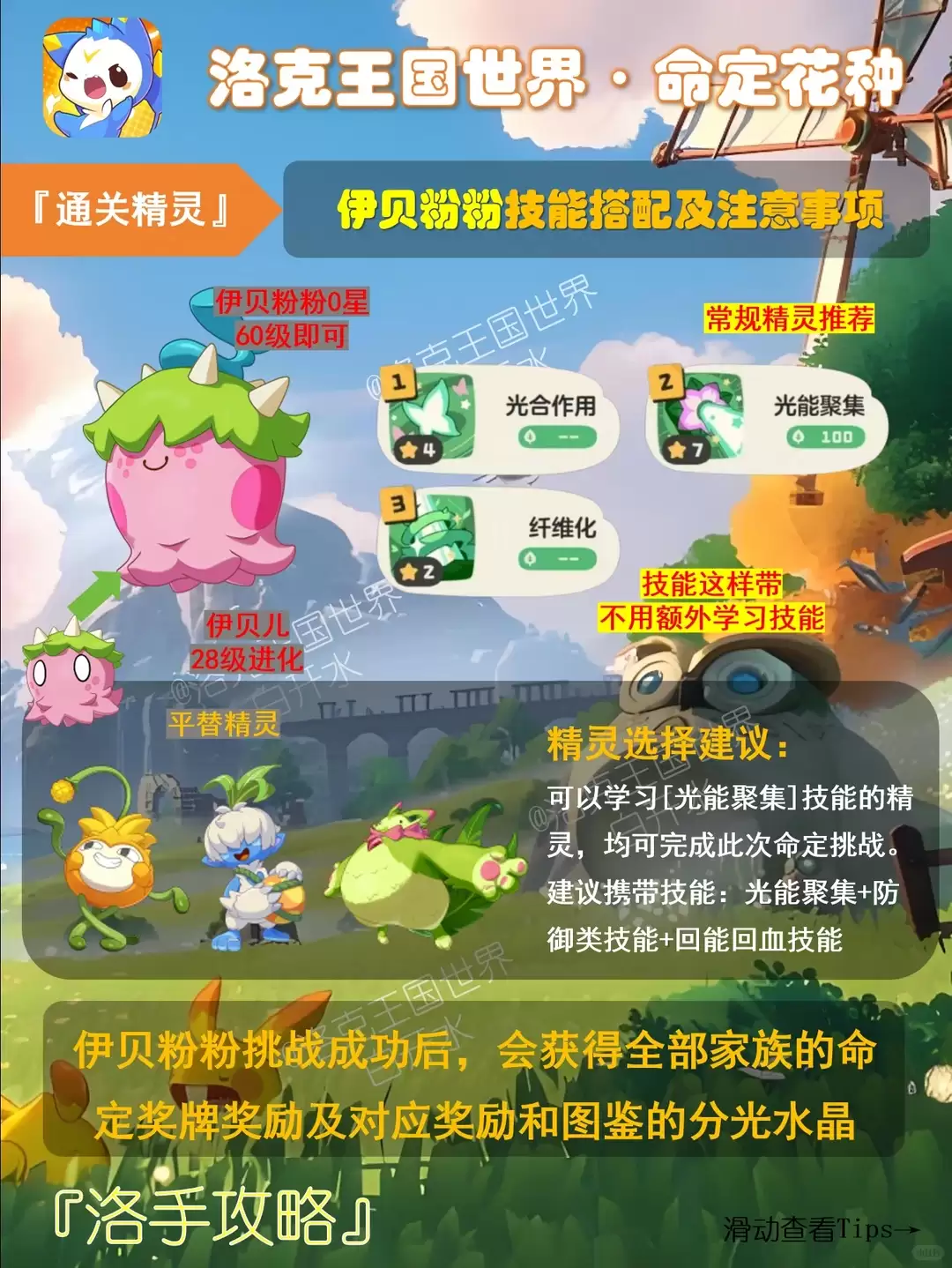 洛克王国世界命定花种里拉鳐如何打