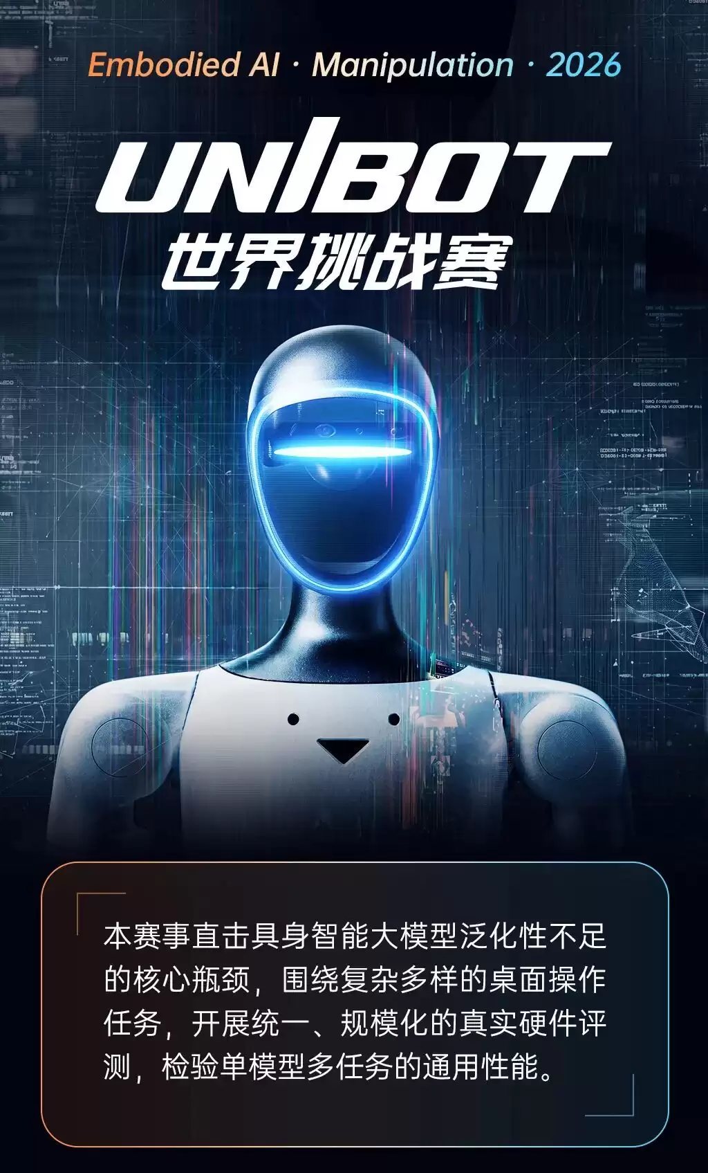 宇树物理AI UNIBOT世界挑战赛开启：32项桌面操作任务评测泛化能力