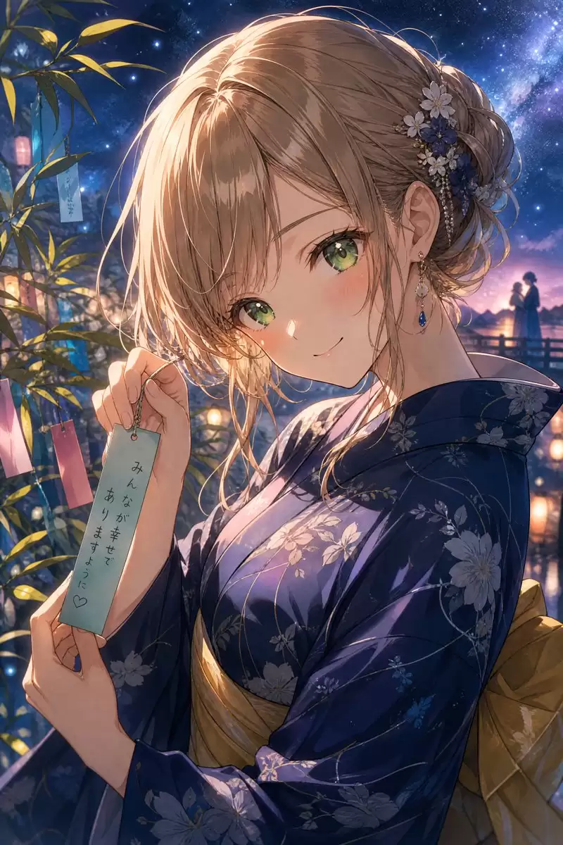 七夕浴衣-动漫肖像