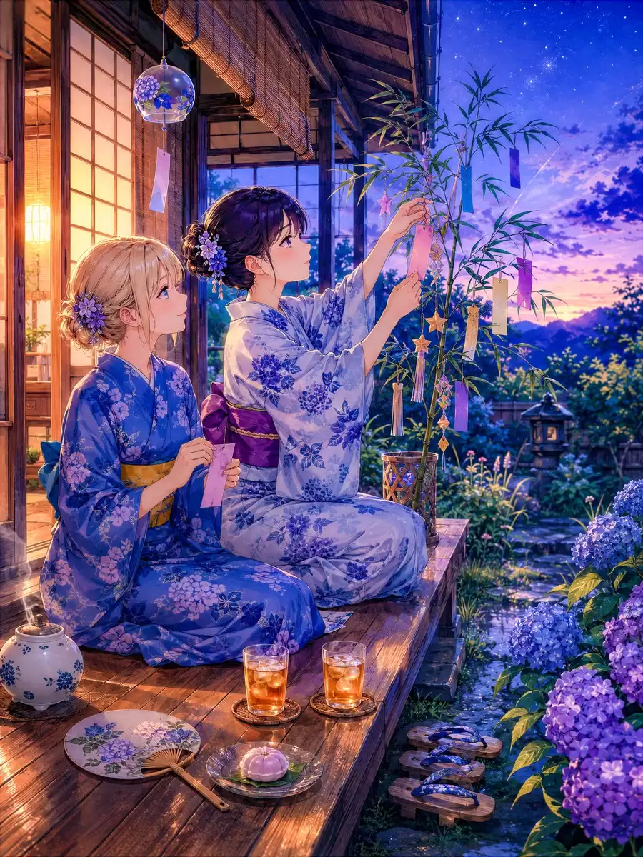 七夕缘侧动漫景