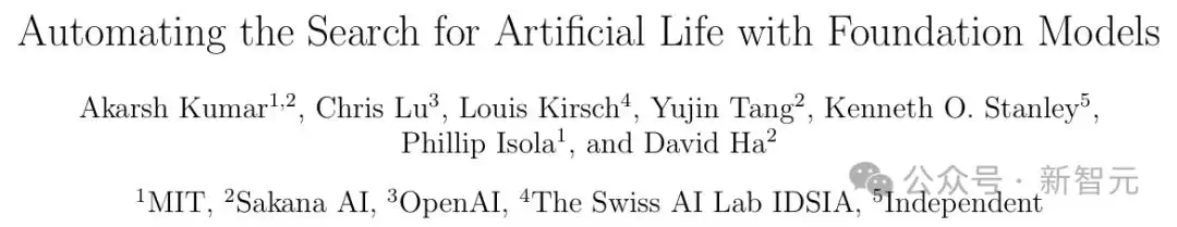 MIT OpenAI等震撼力作：AI首次自主发现人工生命 人类窥见上帝造物