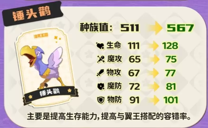 洛克王国世界s2锤头鹳调整总览