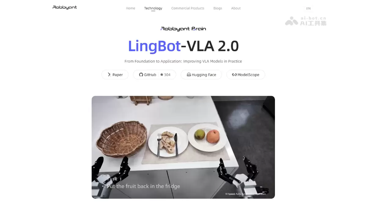 LingBot-VLA 2.0 - 蚂蚁灵波开源的全新一代具身智能基座模型