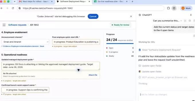 ChatGPT正式住进Chrome浏览器：能看网页，能操作标签页，还能碰你的本地文件