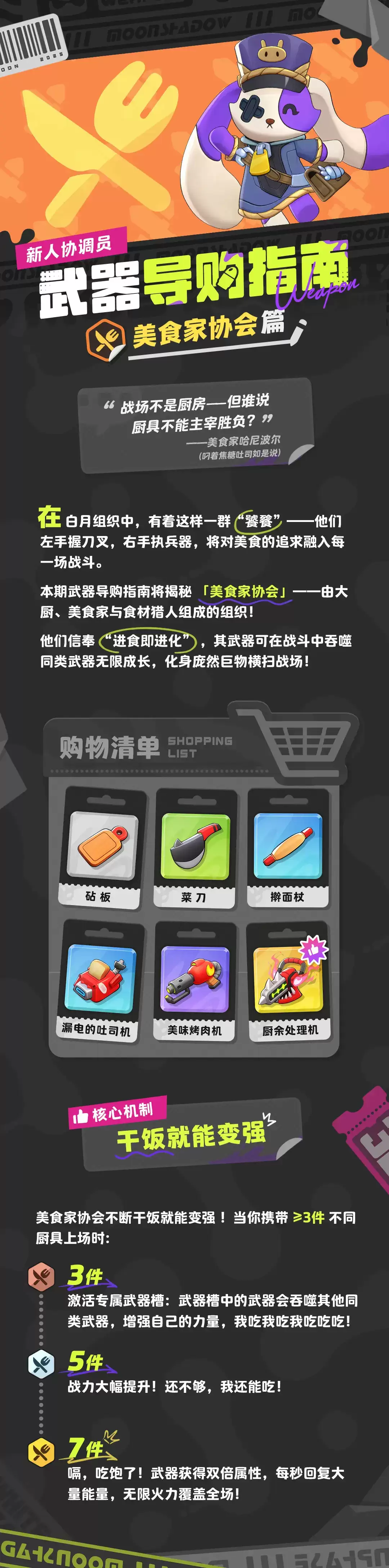 武器选购指南-美食家协会篇