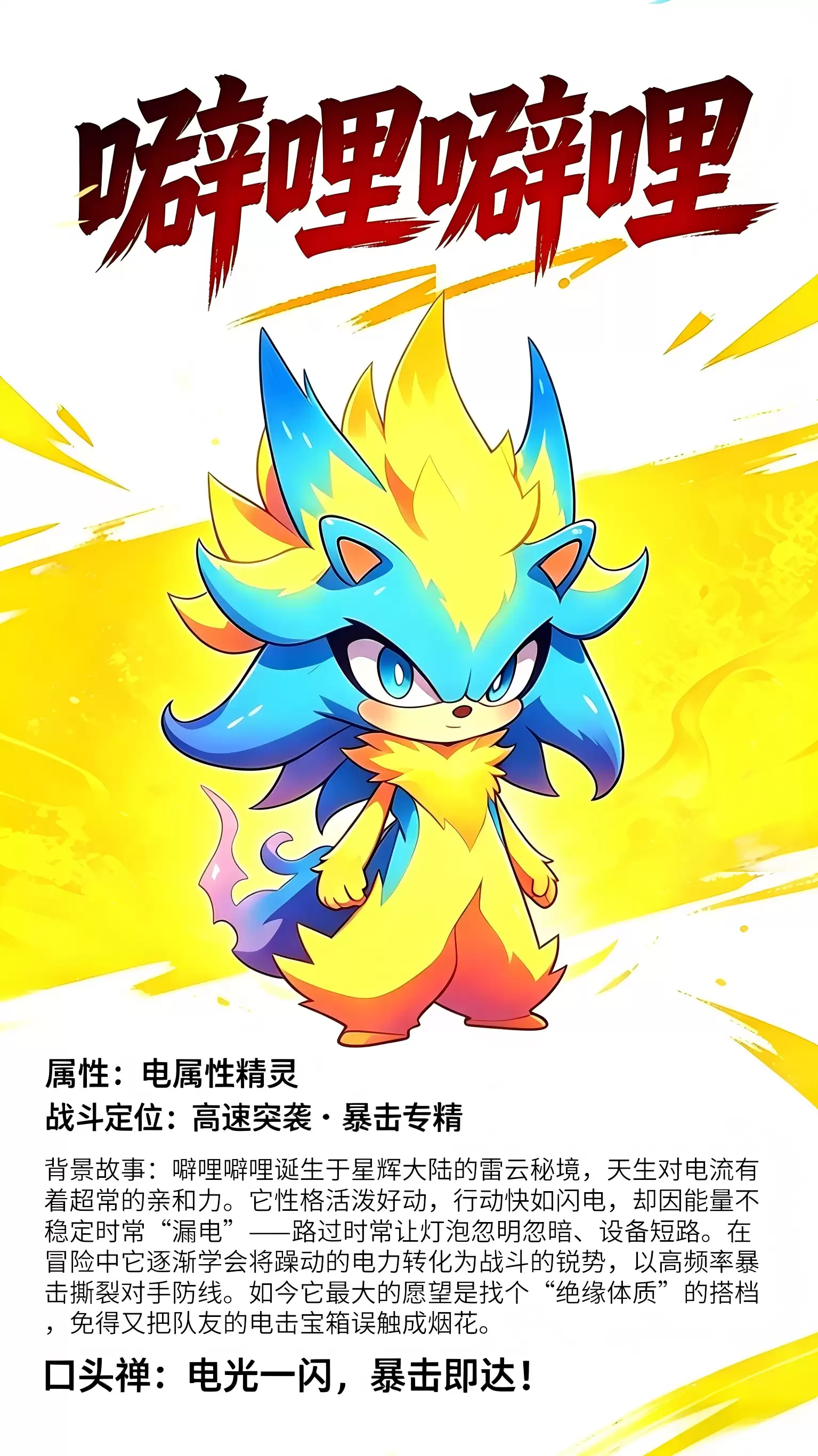 精灵档案：噼哩噼哩
