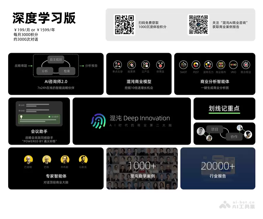 混沌Deep Innovation-混沌学园推出的战略咨询AI智能体