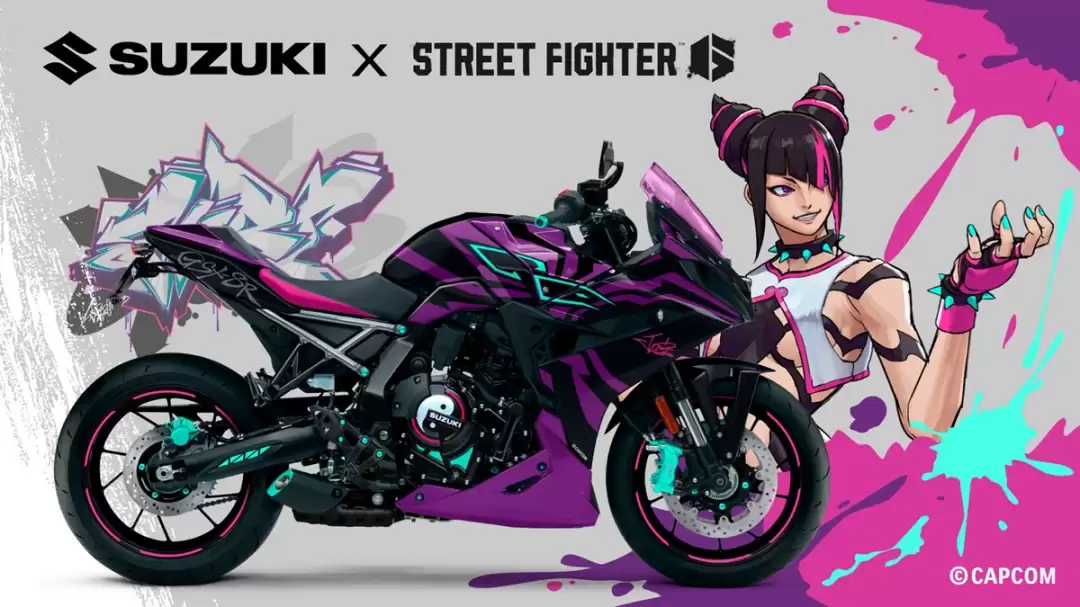 铃木Suzuki与街霸6攻略-联动 推出韩蛛俐风格摩托车
