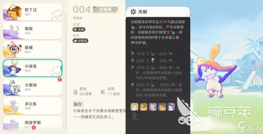 崩坏因缘精灵小海兔怎么样 崩坏因缘精灵手游小海兔介绍