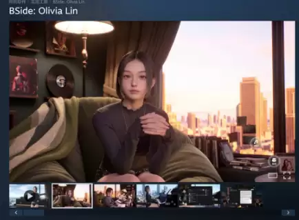 米哈游AI陪伴软件《BSide: Olivia Lin》开启抢先体验:支持MIDI上传生成音乐视频
