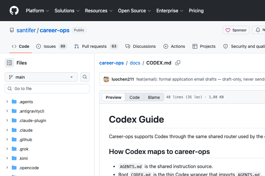 career-ops 支持 Codex 吗？本地求职 Agent 工作流启动方法