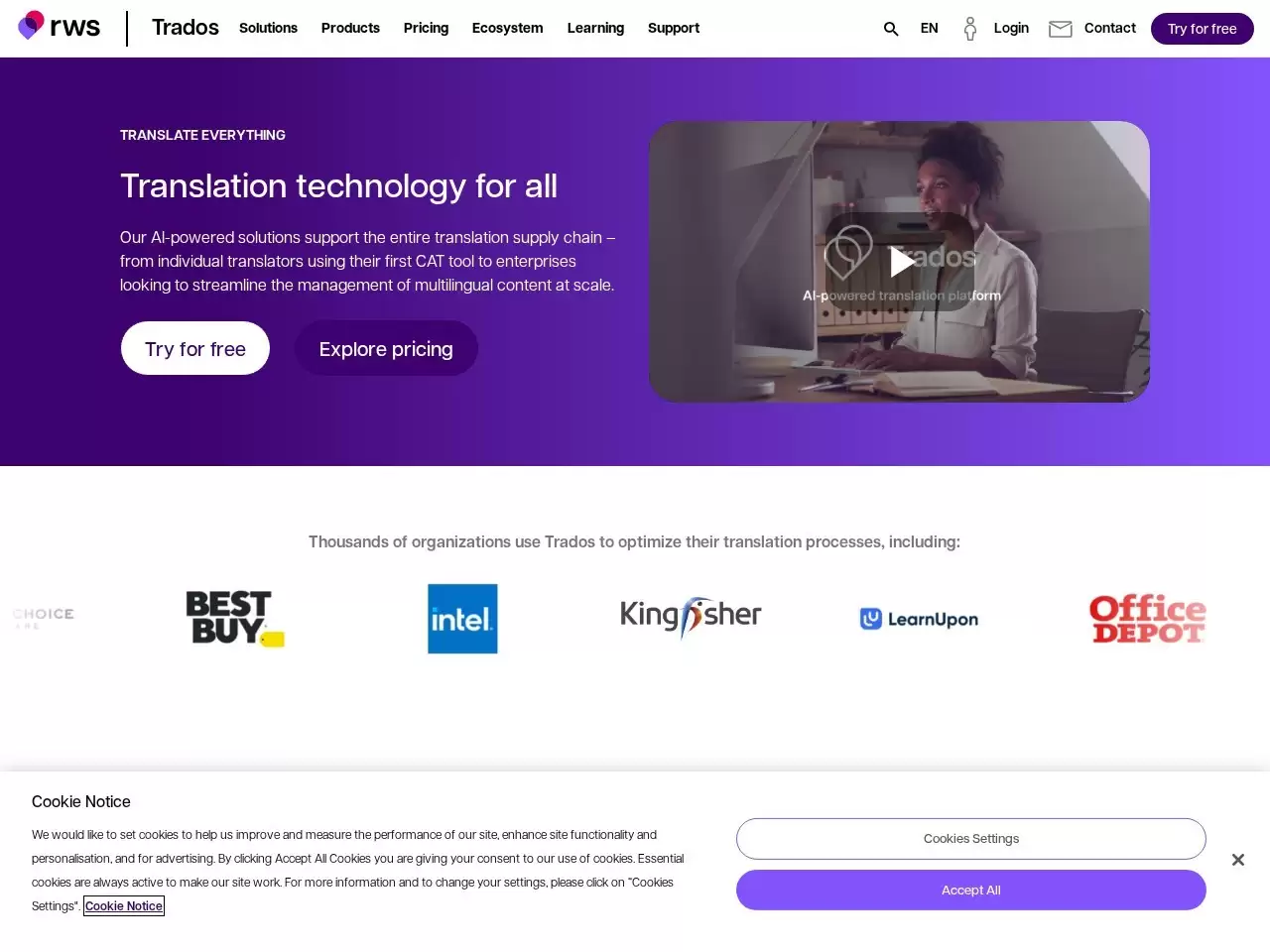 trados-trados:专业AI翻译软件SDL Trados Studio:计算机辅助翻译工具