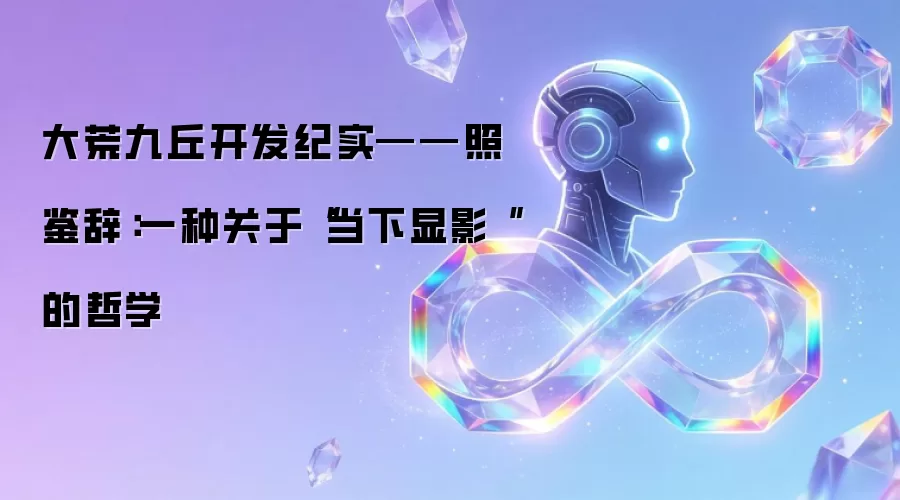 大荒九丘开发纪实：照鉴辞——一种关于“当下显影”的哲学
