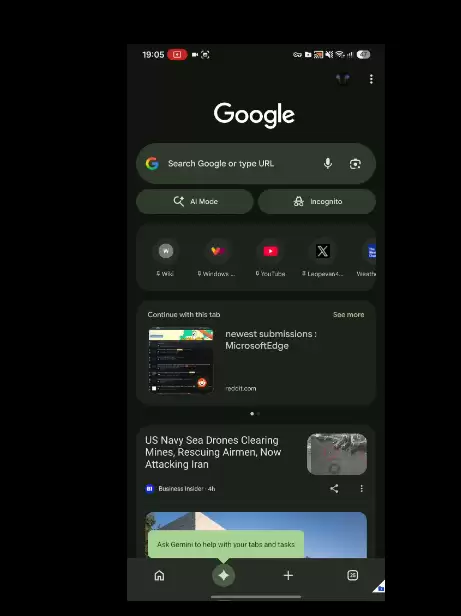 谷歌 Chrome 安卓版底部栏调整:新增 Gemini 专属按钮并支持多标签页 AI 分析