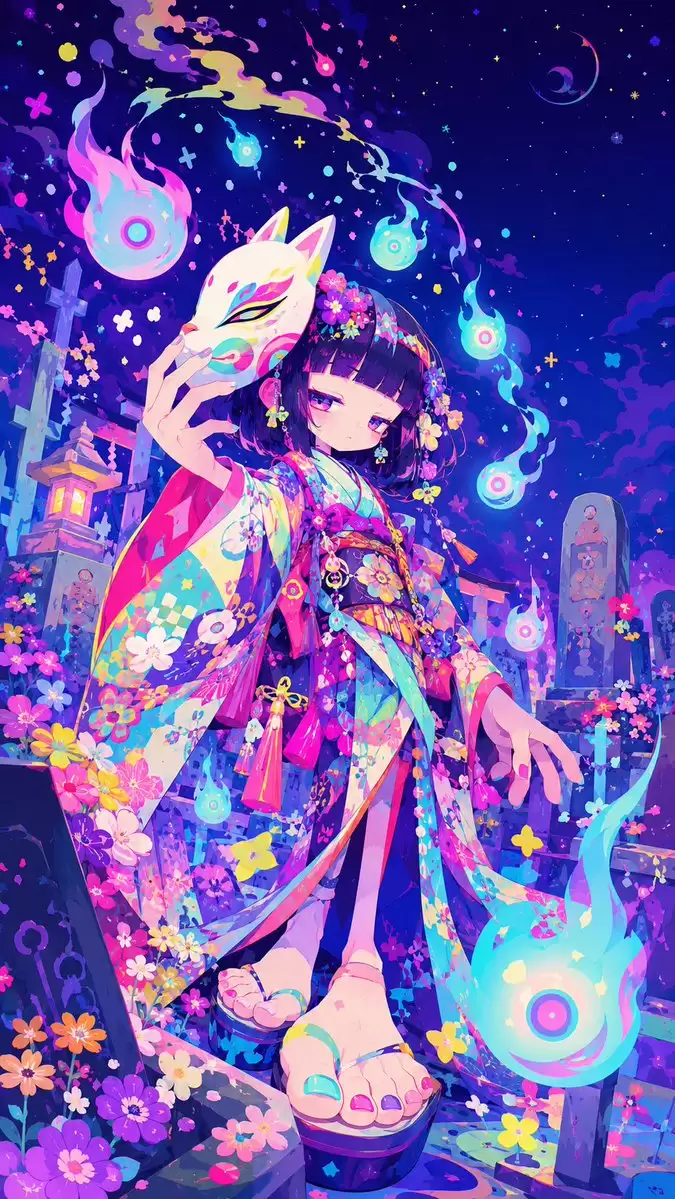霓虹狐妖巫女