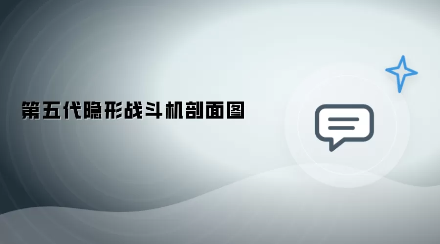 第五代隐身战斗机剖面图