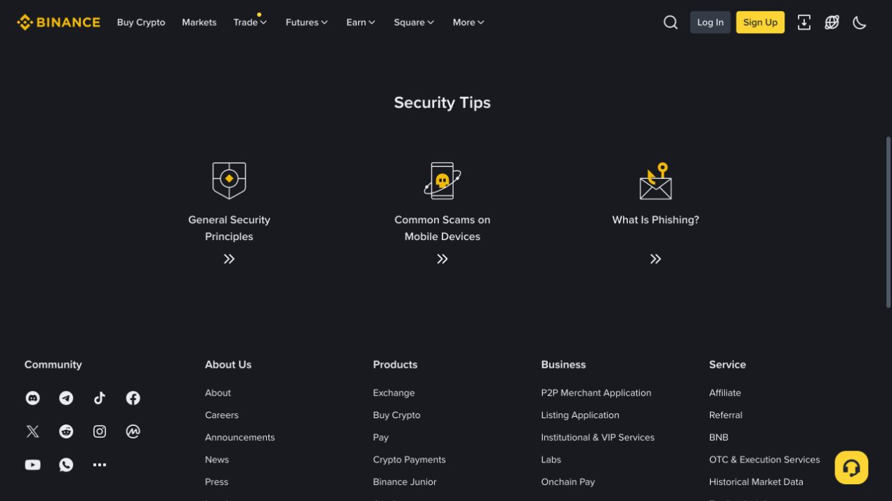 Binance 安全说明列出可疑网址与敏感信息索取风险