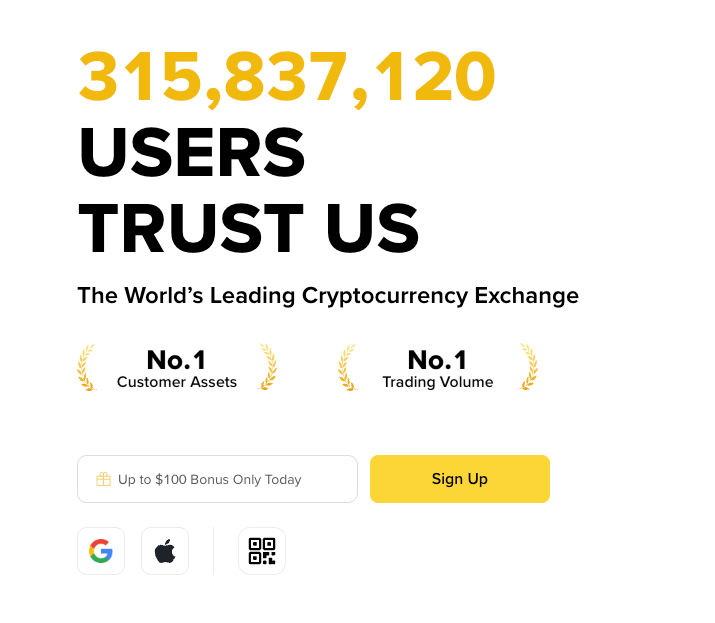 币安官方新手指南展示的注册页面与 Sign Up 按钮