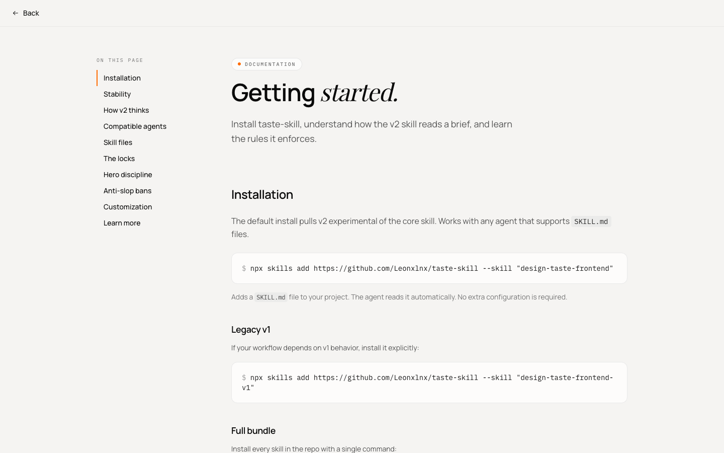 taste-skill 怎么安装到 Codex？design-taste-frontend 接入教程