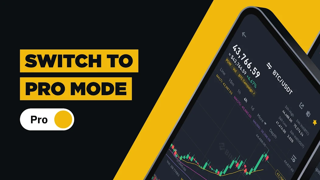 Google Play 官方应用页中的 Binance 移动端画面