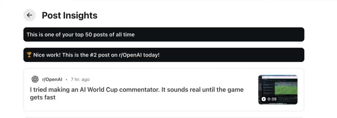 冲到 OpenAI 社区榜二：我做了个让 C 罗解说梅西比赛的 AI 解说员：开源项目分享