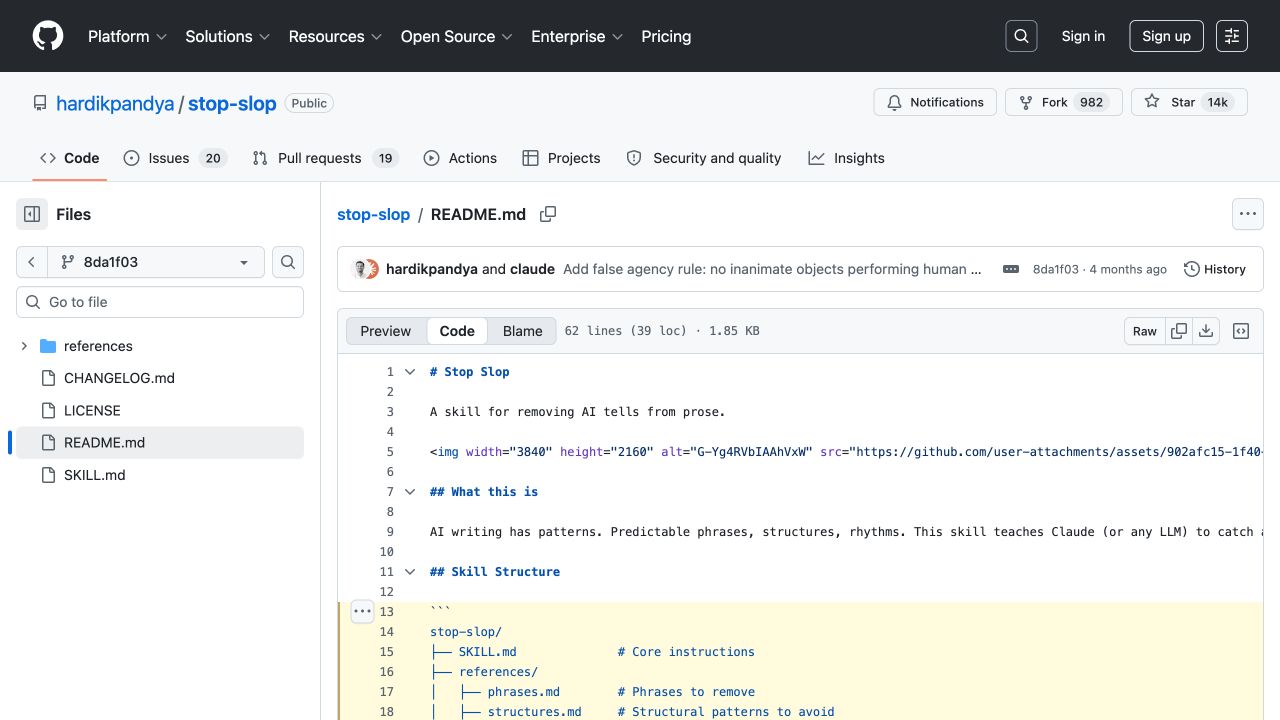 stop-slop 官方文件结构截图