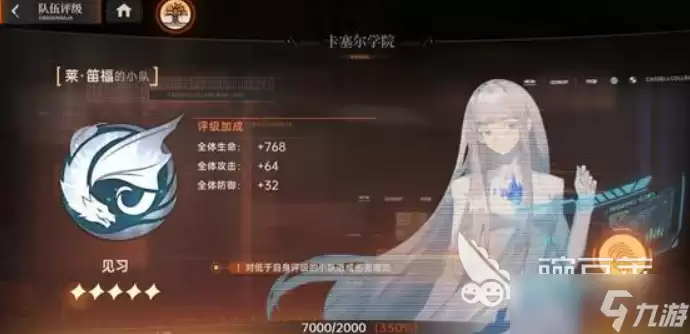 龙族卡塞尔之门小队评级段位介绍 龙族卡塞尔之门小队评级段位有哪些