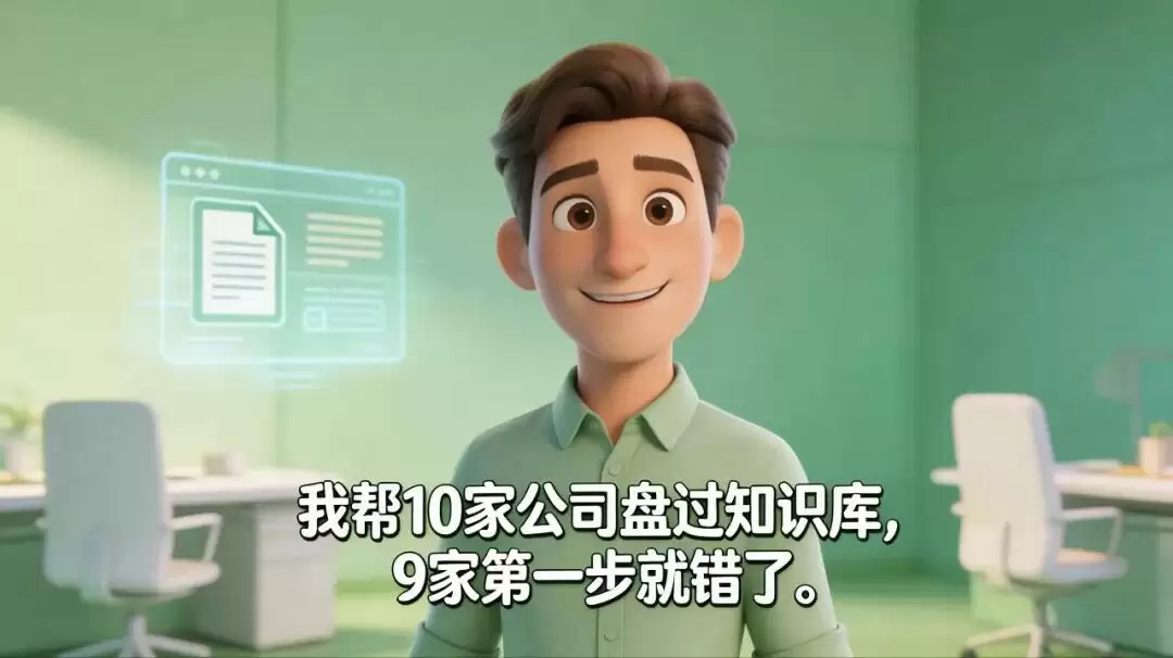 ① 我帮10家公司盘过知识库:9家第一步就错了