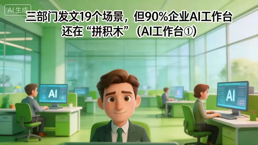 三部门发文19个场景:但90%企业AI工作台还在“拼积木”(AI工作台①)
