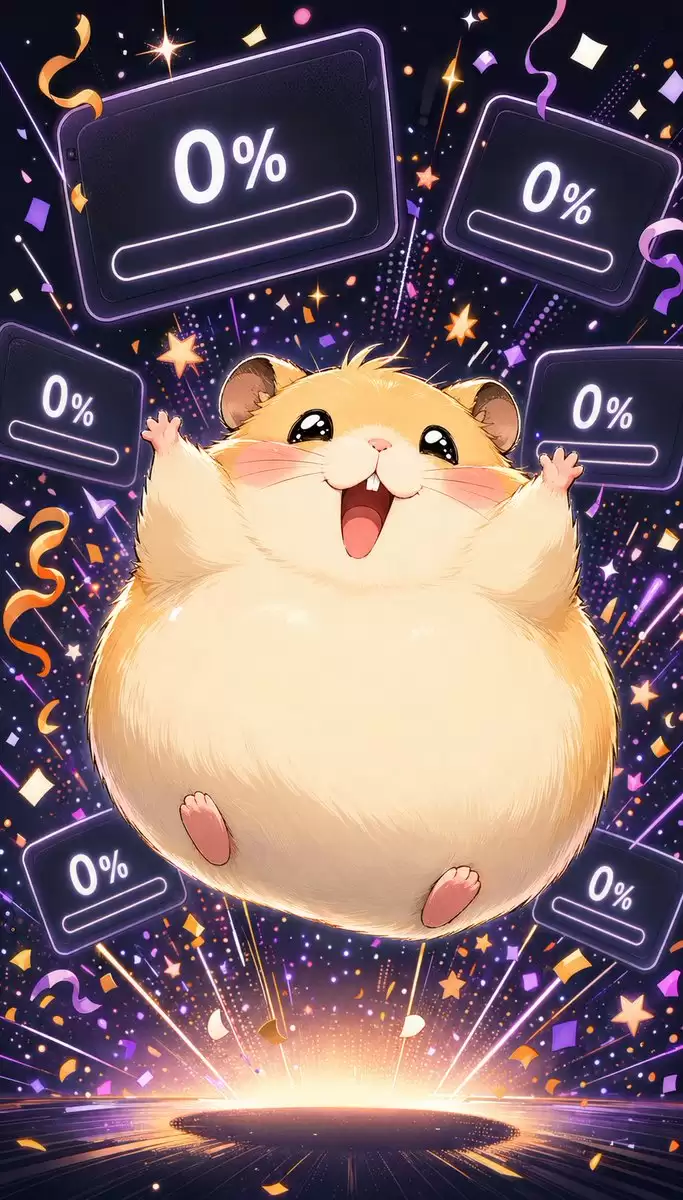可爱仓鼠 0% 庆贺