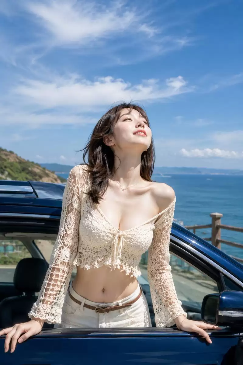 海滨公路：时尚人像