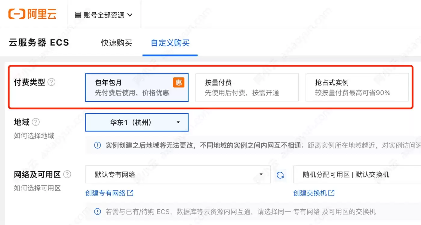 一张图看懂：阿里云ECS按量付费全解析：云服务器新手使用手册