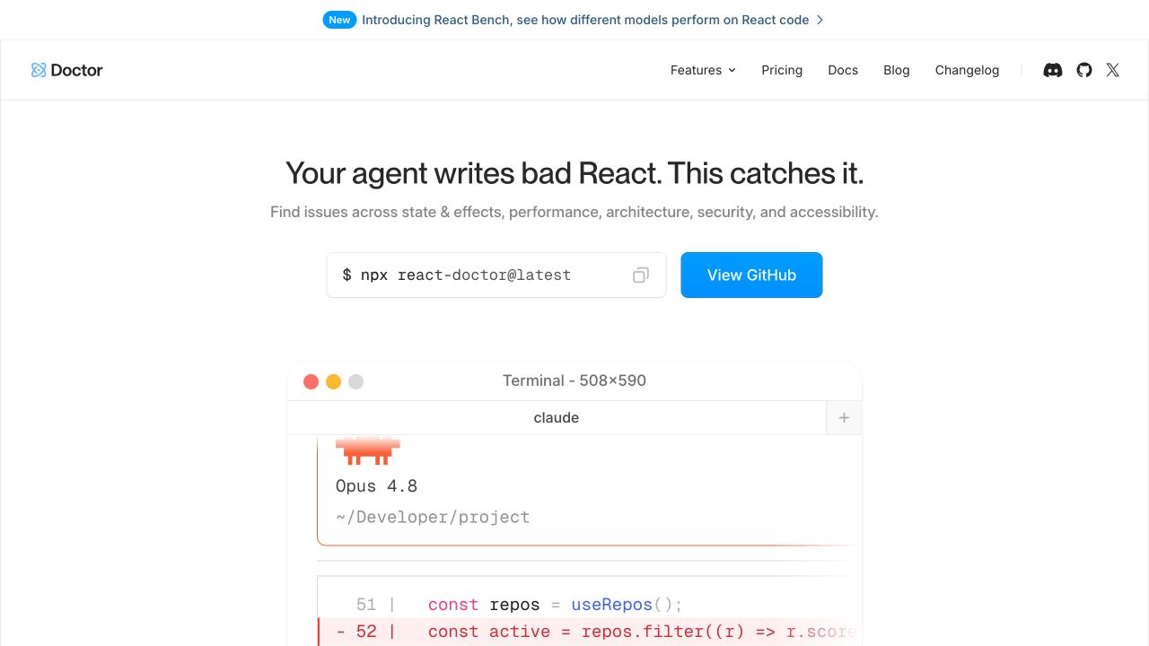 React Doctor 是什么？React 代码质量诊断工具介绍