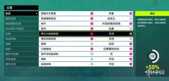 《极限竞速地平线6》难度设置攻略-详细修改方法与推荐