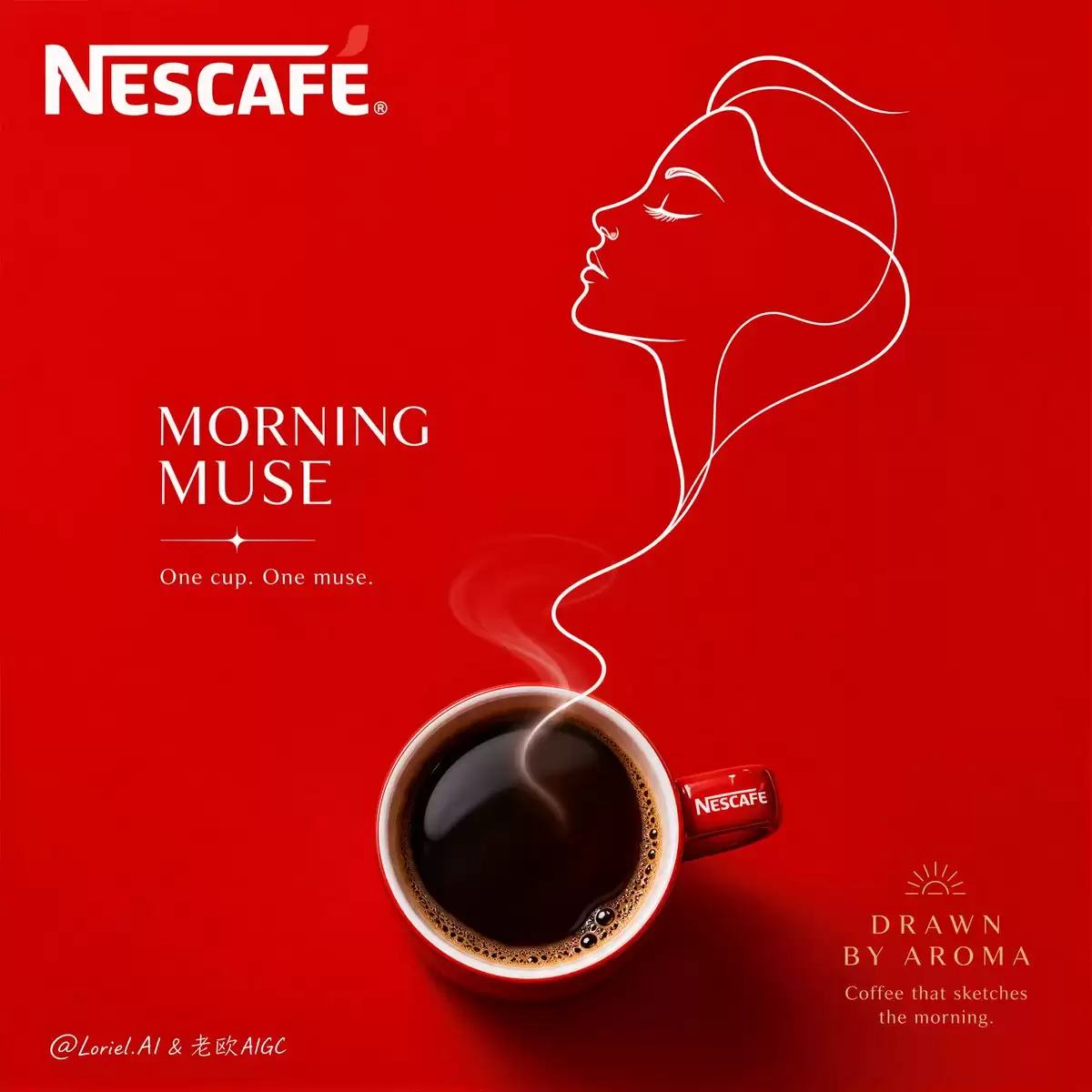 Nescafé 极简品牌海报
