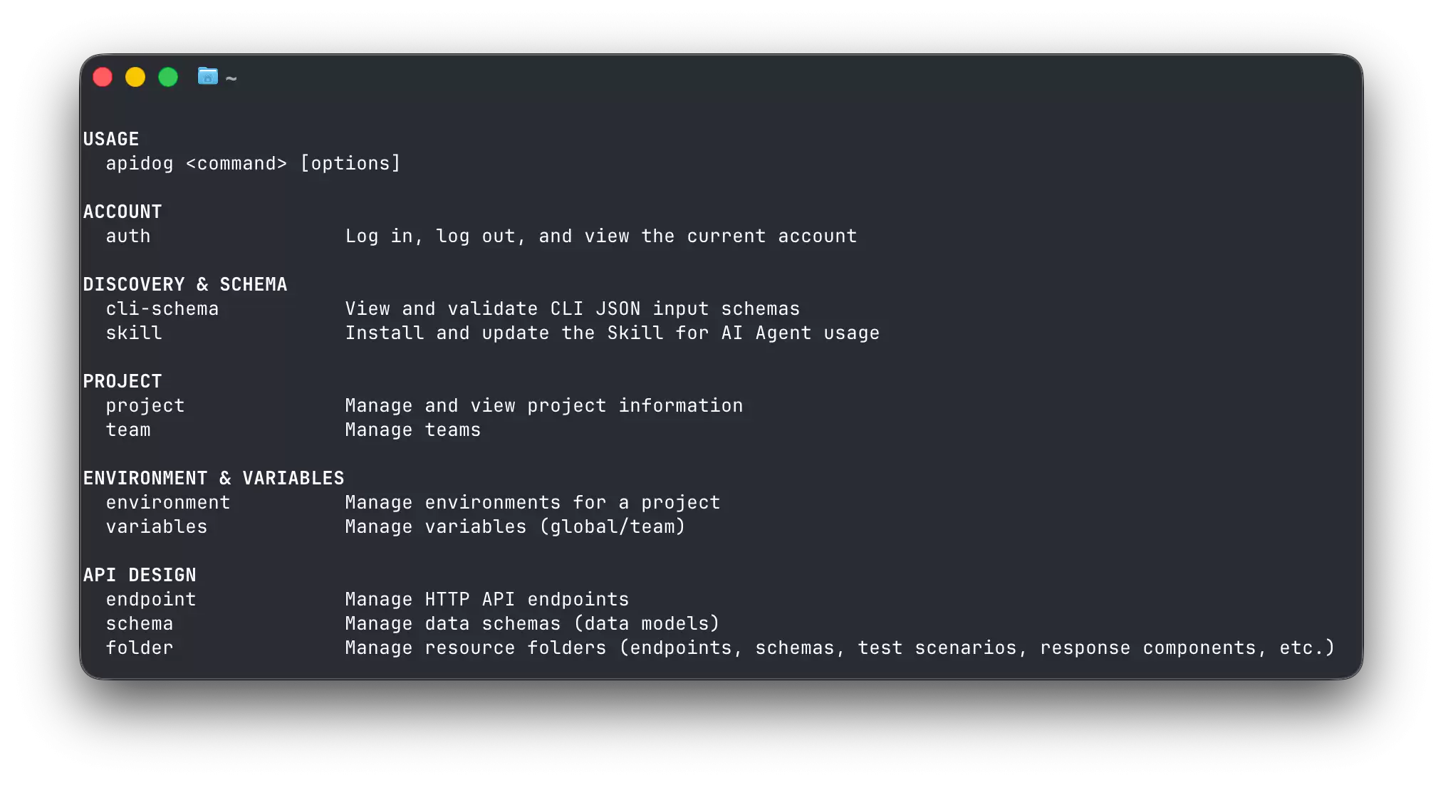 免费开源的接口文档 CLI 工具