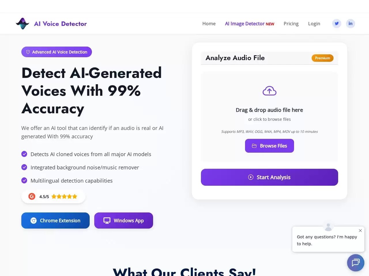 AI Voice Detector-AI Voice Detector是提供语音验证服务的网站