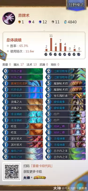 炉石传说 治愈艾泽拉斯 狂野模式 弃牌术 卡组代码 推荐