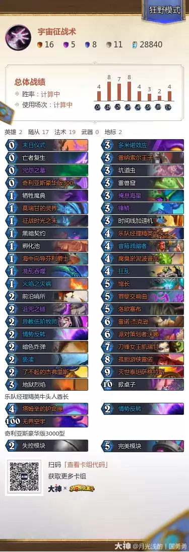 炉石传说治愈艾泽拉斯狂野模式宇宙征战术卡组代码分享