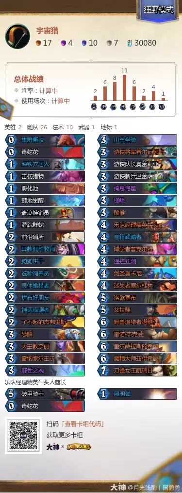 炉石传说狂野模式治愈艾泽拉斯40宇宙猎卡组代码推荐