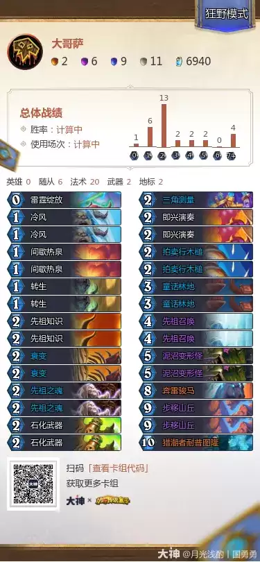 炉石传说治愈艾泽拉斯狂野模式大哥萨卡组代码分享