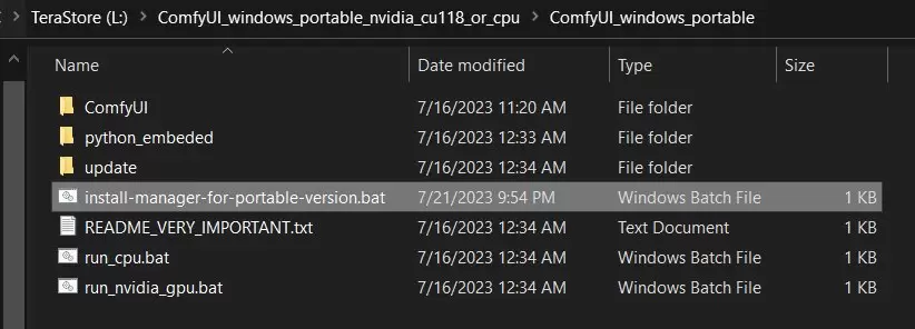 ComfyUI Windows 安装 ComfyUI-Manager 教程
