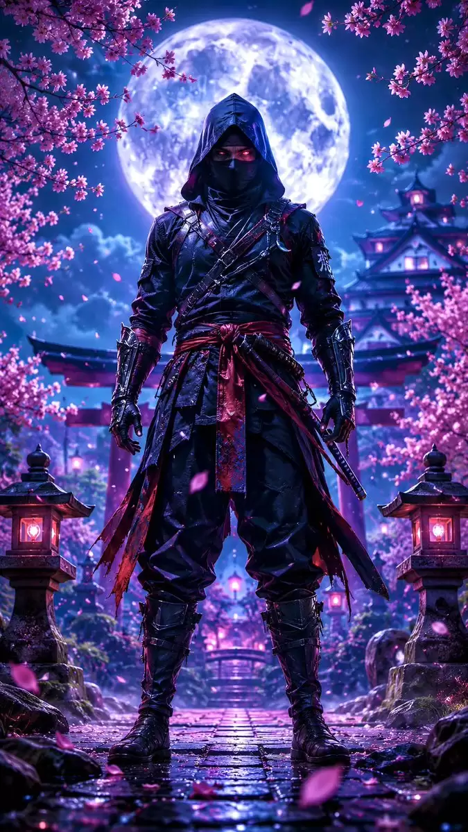 樱花林里的忍者