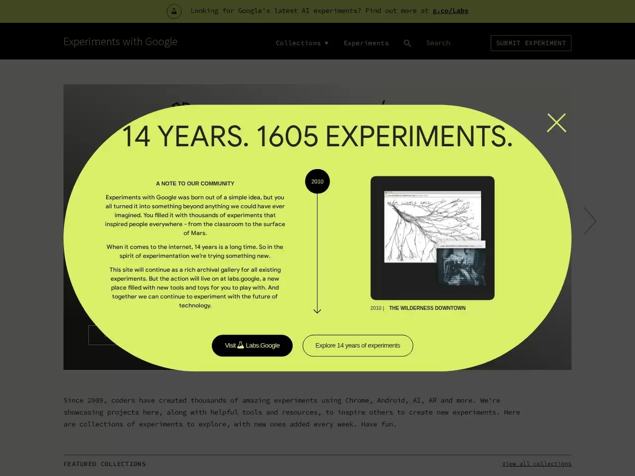 AI Experiments - AI Experiments是谷歌推出的一个展示平台