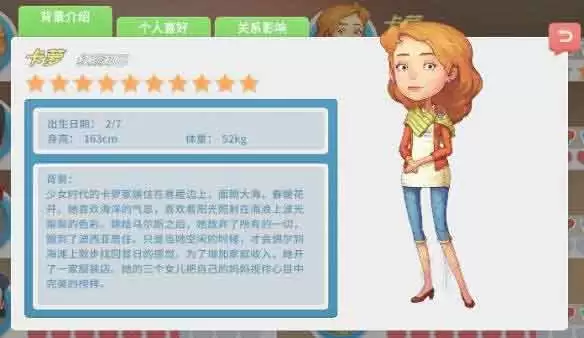 波西亚时光全角色图鉴和喜好-卡萝