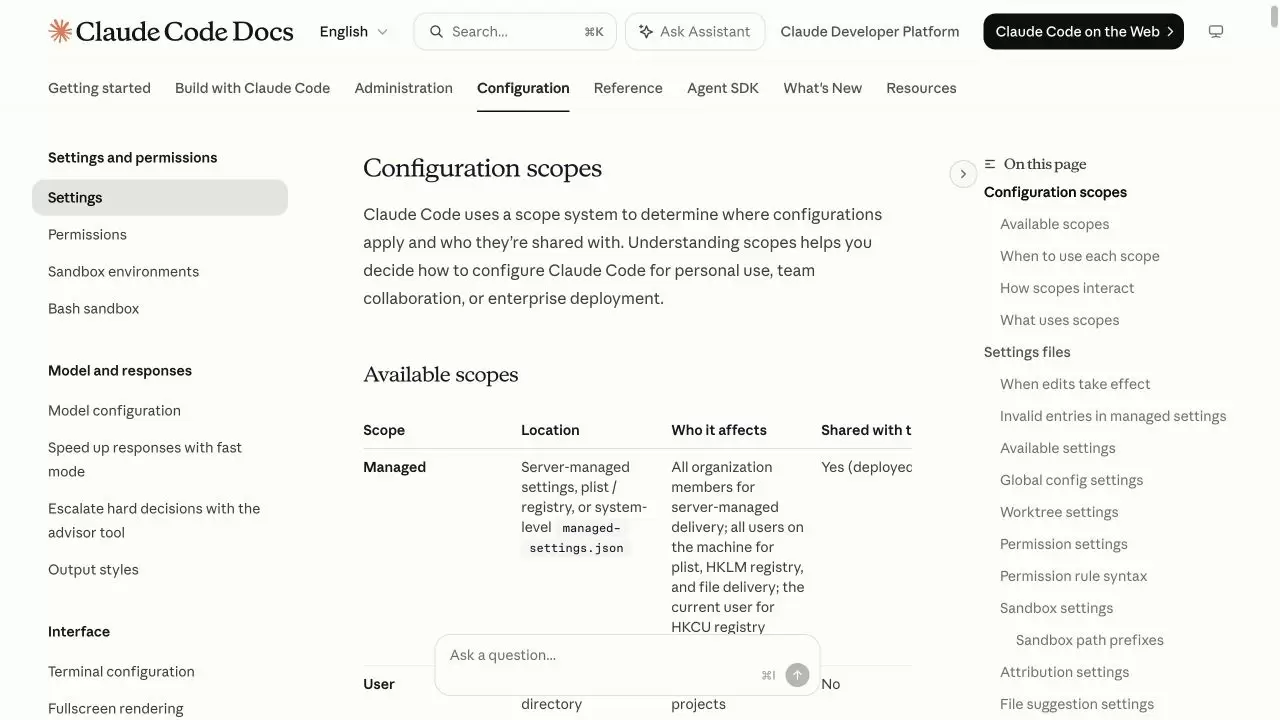 Claude Code settings.json 配置教程详解