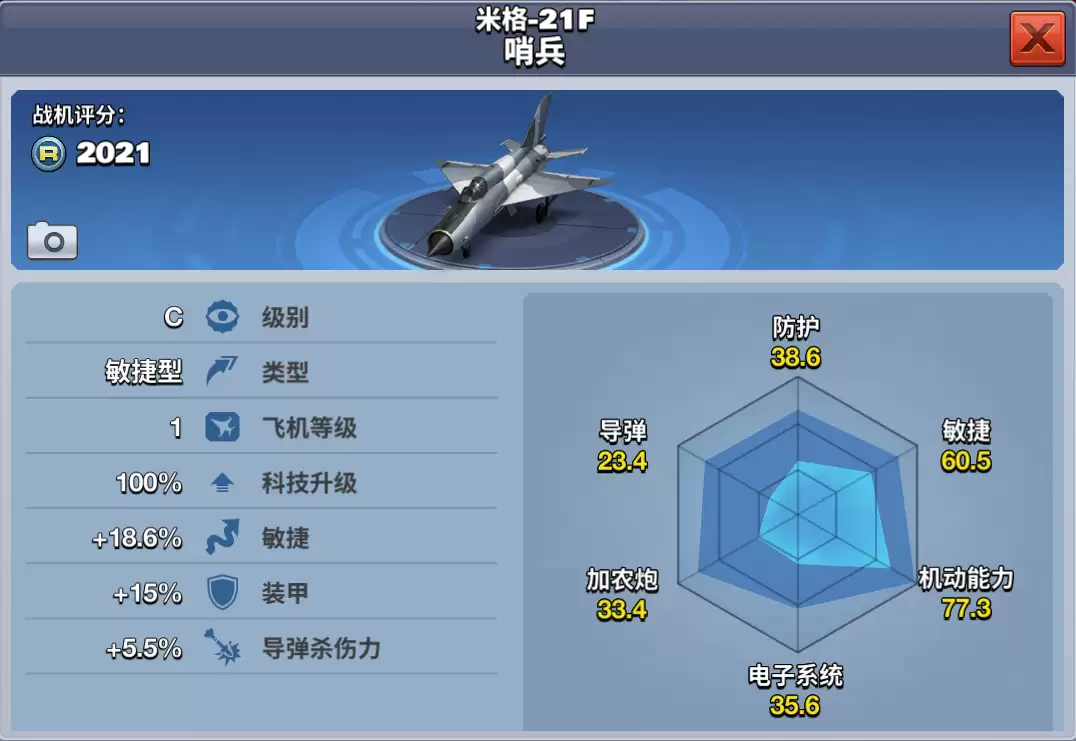 《空战争锋》米格-21F哨兵