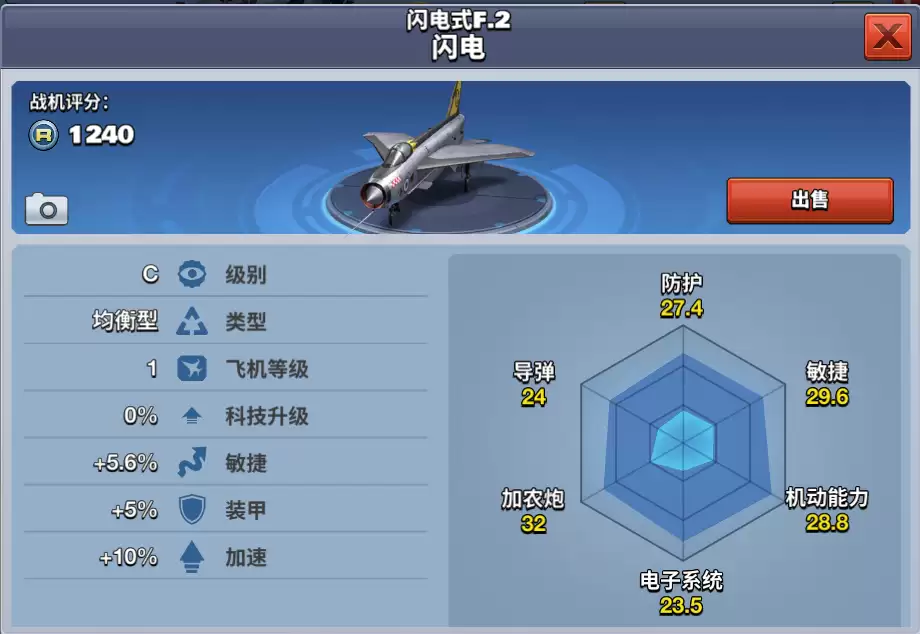 《空战争锋》闪电式F2 闪电