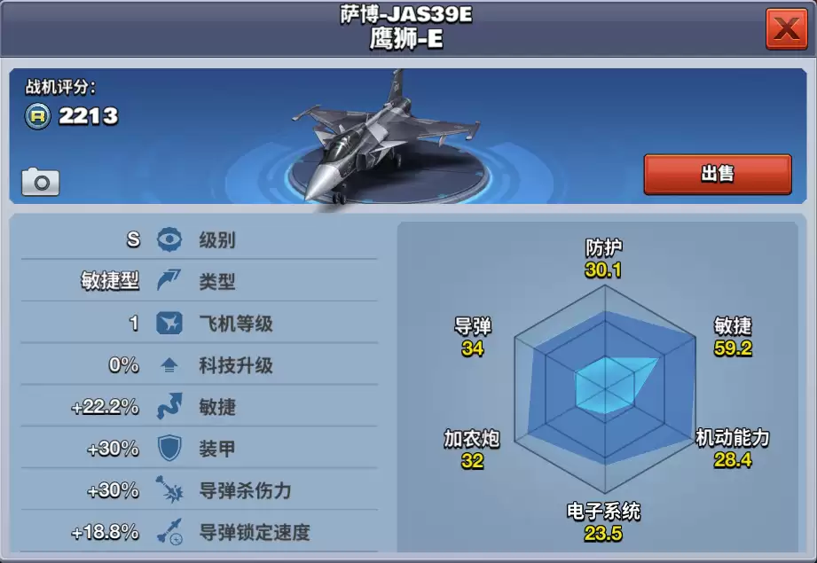 萨博：JAS39E鹰狮-E